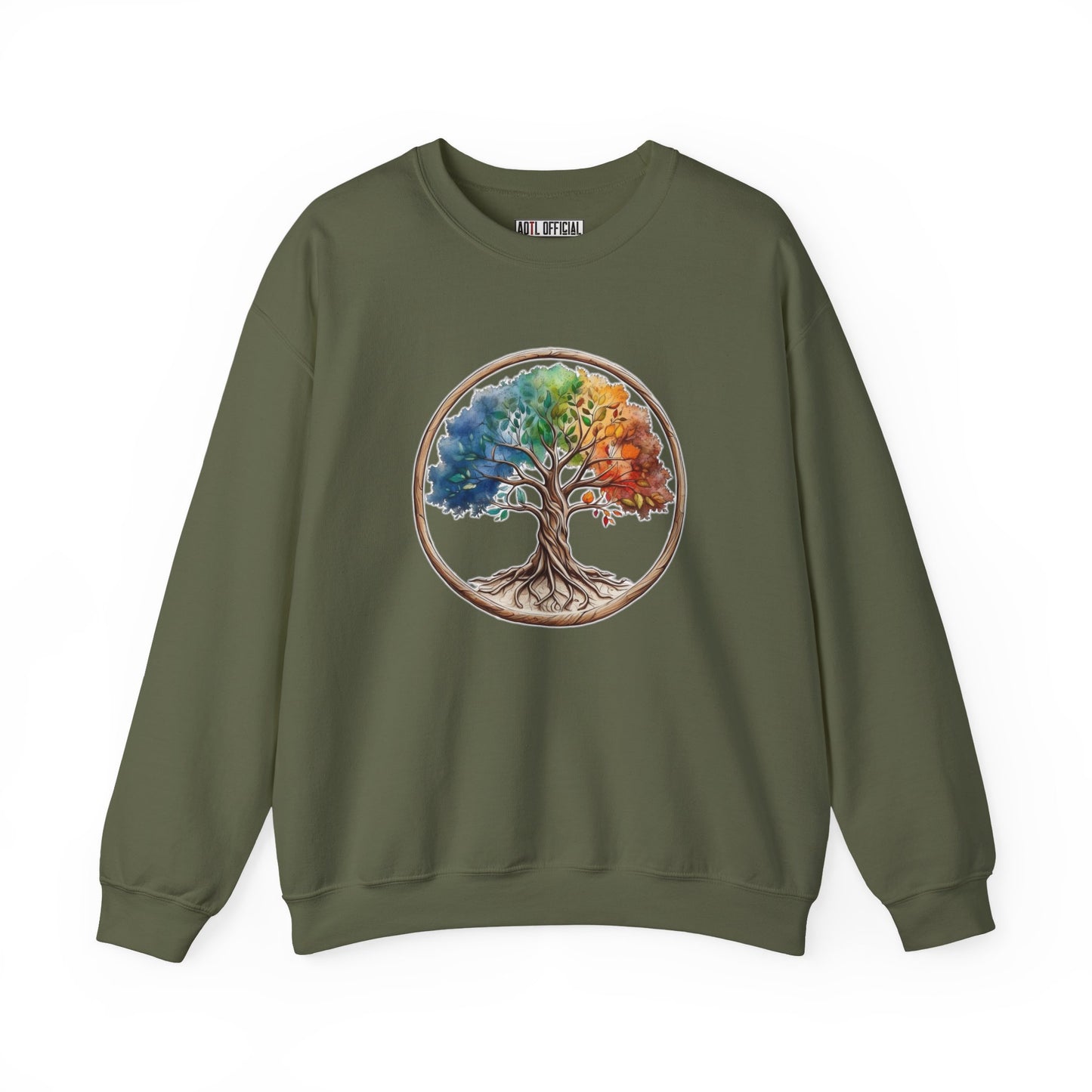 Colorful Tree of Life Unisex Heavy Blend™ Crewneck Sweatshirt
