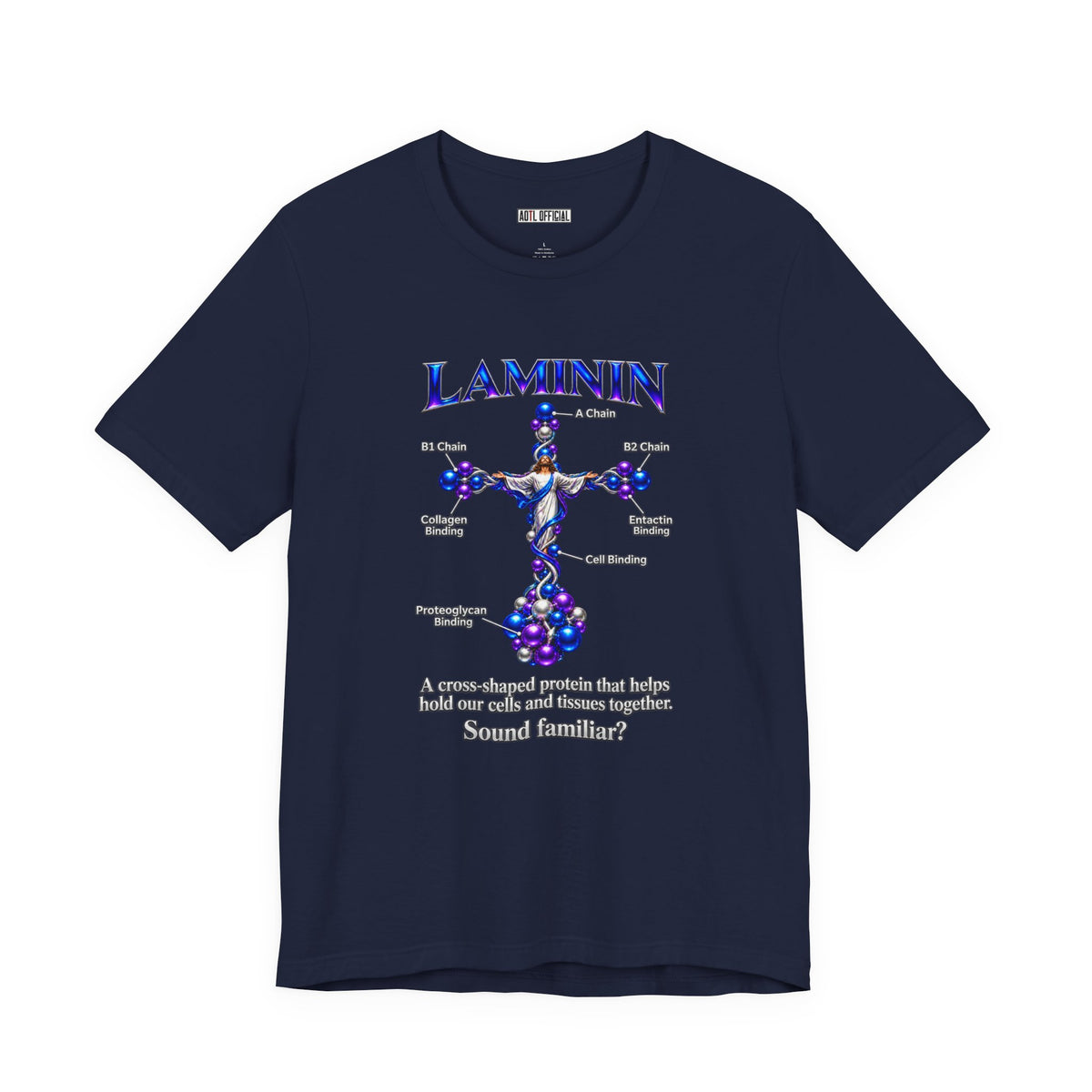 LAMININ Cross Design – Christian T-shirt