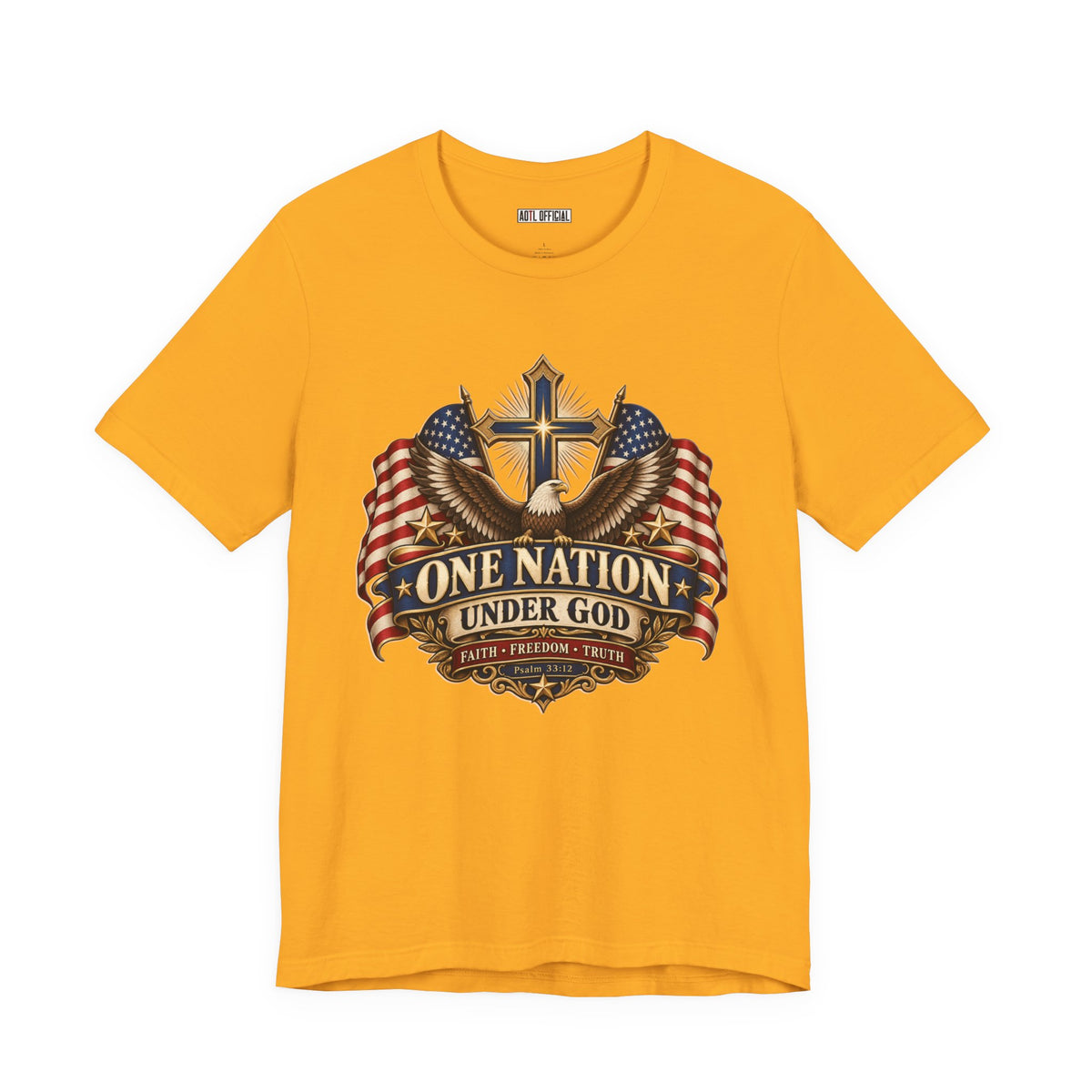 One Nation Under God — Faith, Freedom & Truth Christian T-shirt