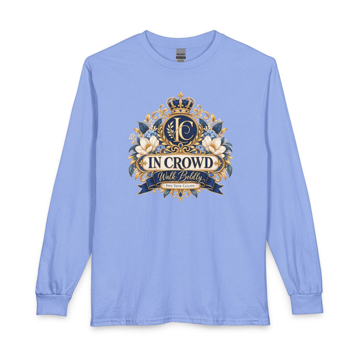 In Crowd – Walk Boldly Christian Long Sleeve Shirt
