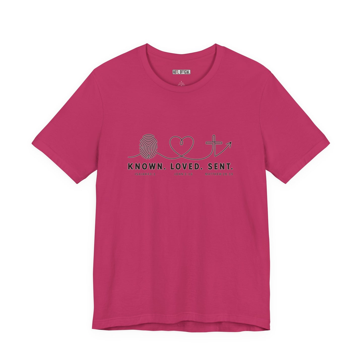 Known. Loved. Sent. Christian T-shirt