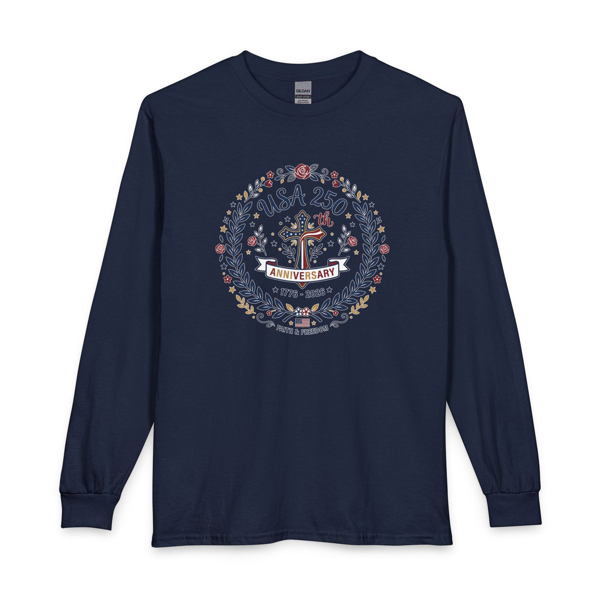 Ladies USA 250th Anniversary Christian Long Sleeve Shirt