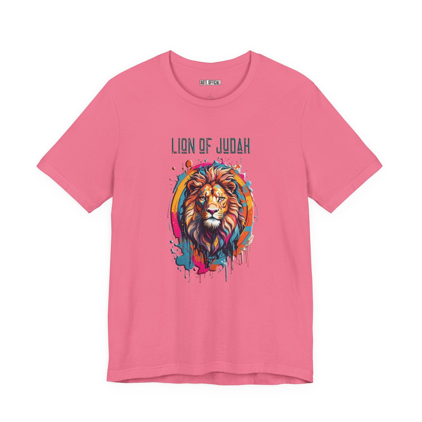 Lion Of Judah Graffiti Drip Edition Christian Unisex Short Sleeve Tee