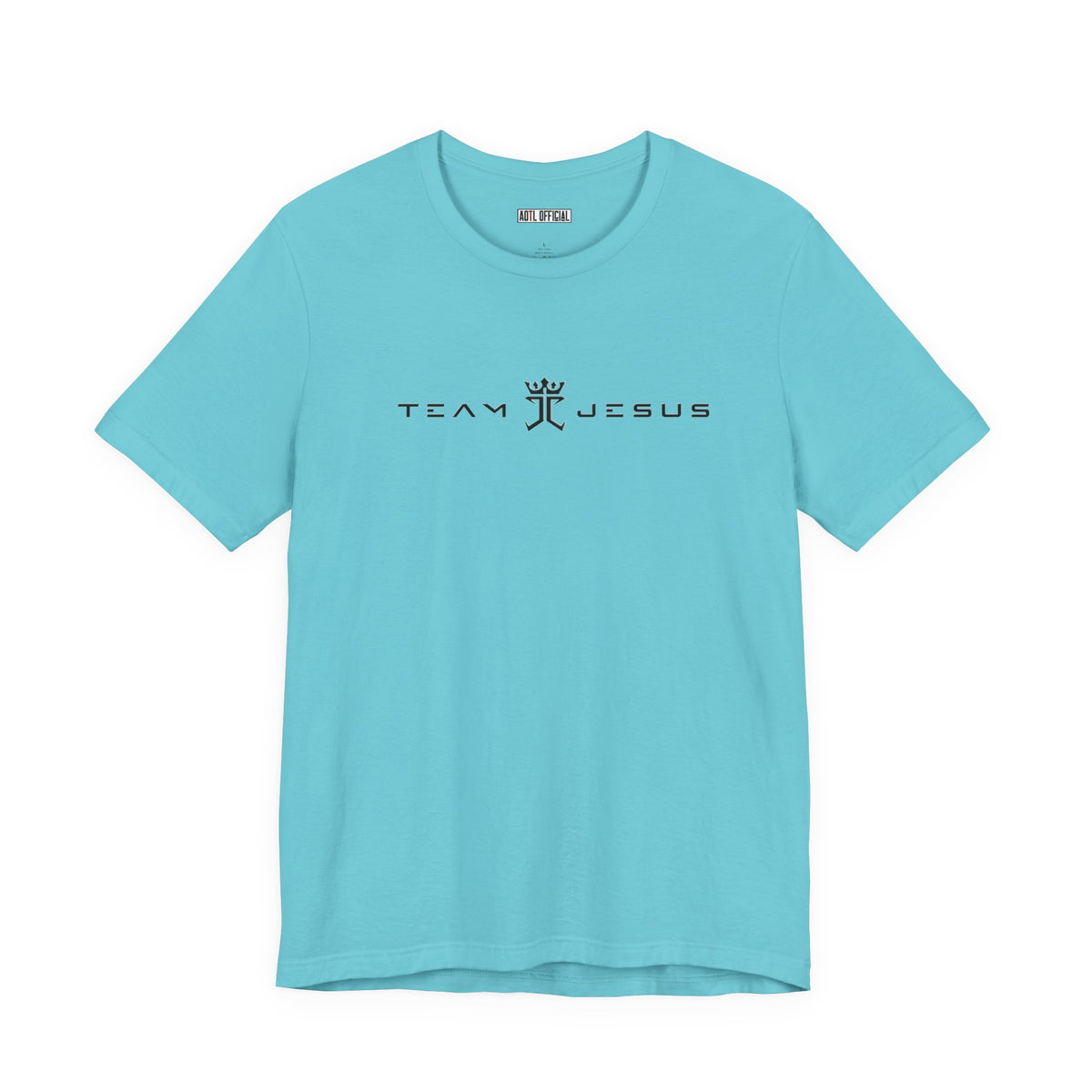 Team Jesus Modern Script, Undefeated Since 33 AD Unisex Short Sleeve Tee