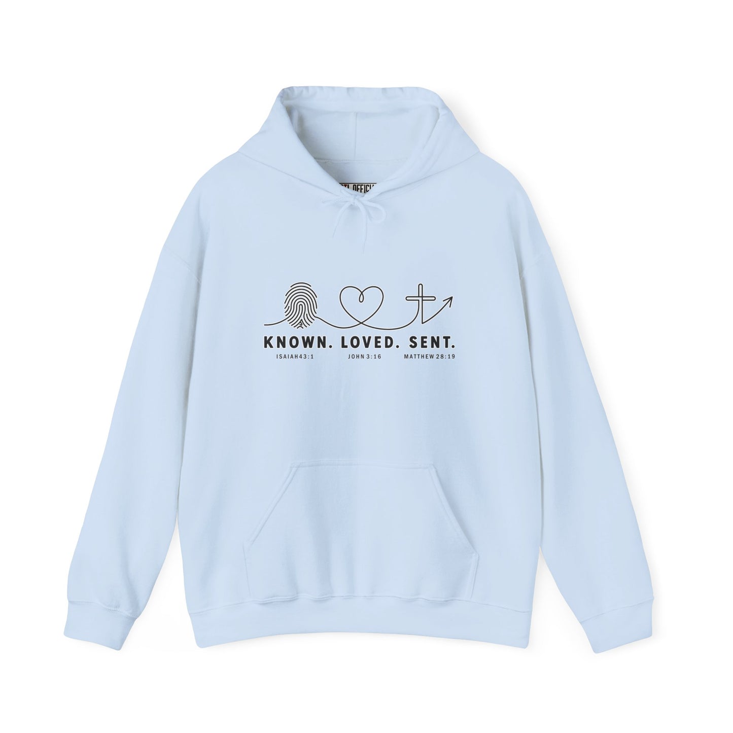 Known. Loved. Sent. Christian Hoodie