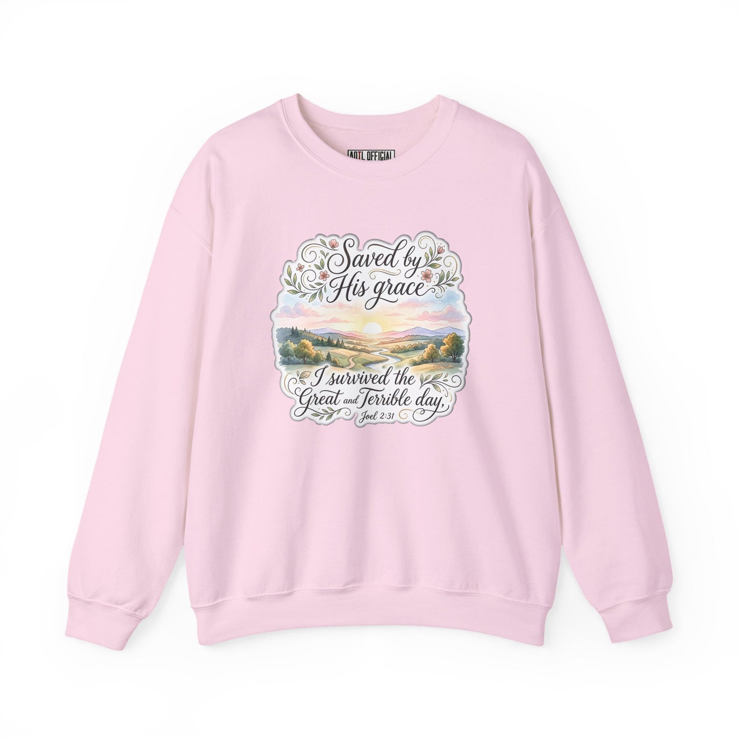 Grace Beyond the Horizon – I Survived the Great and Terrible Day (Joel 2:31) Christian Sweatshirt