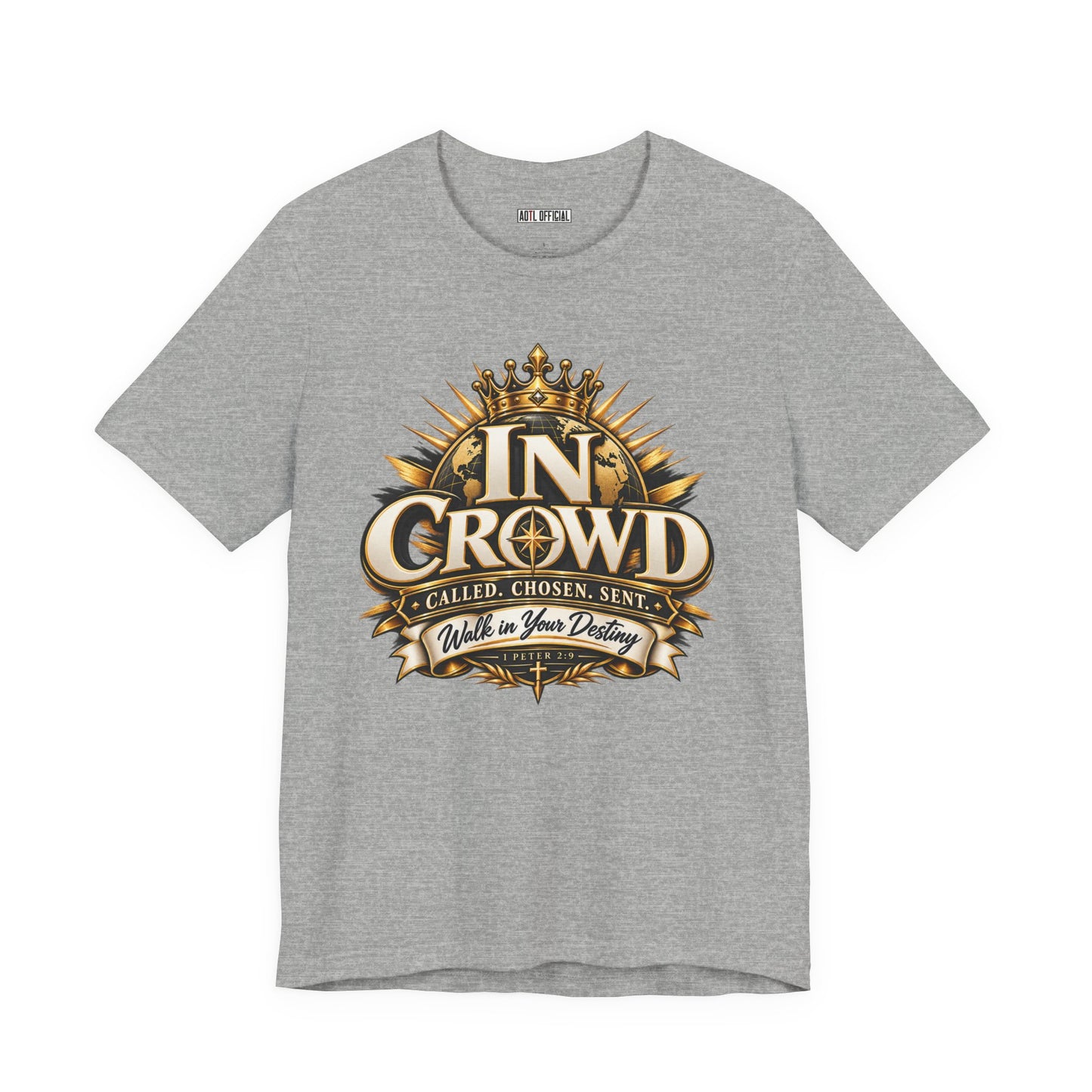 In Crowd – Called. Chosen. Sent.  Christian T-shirt