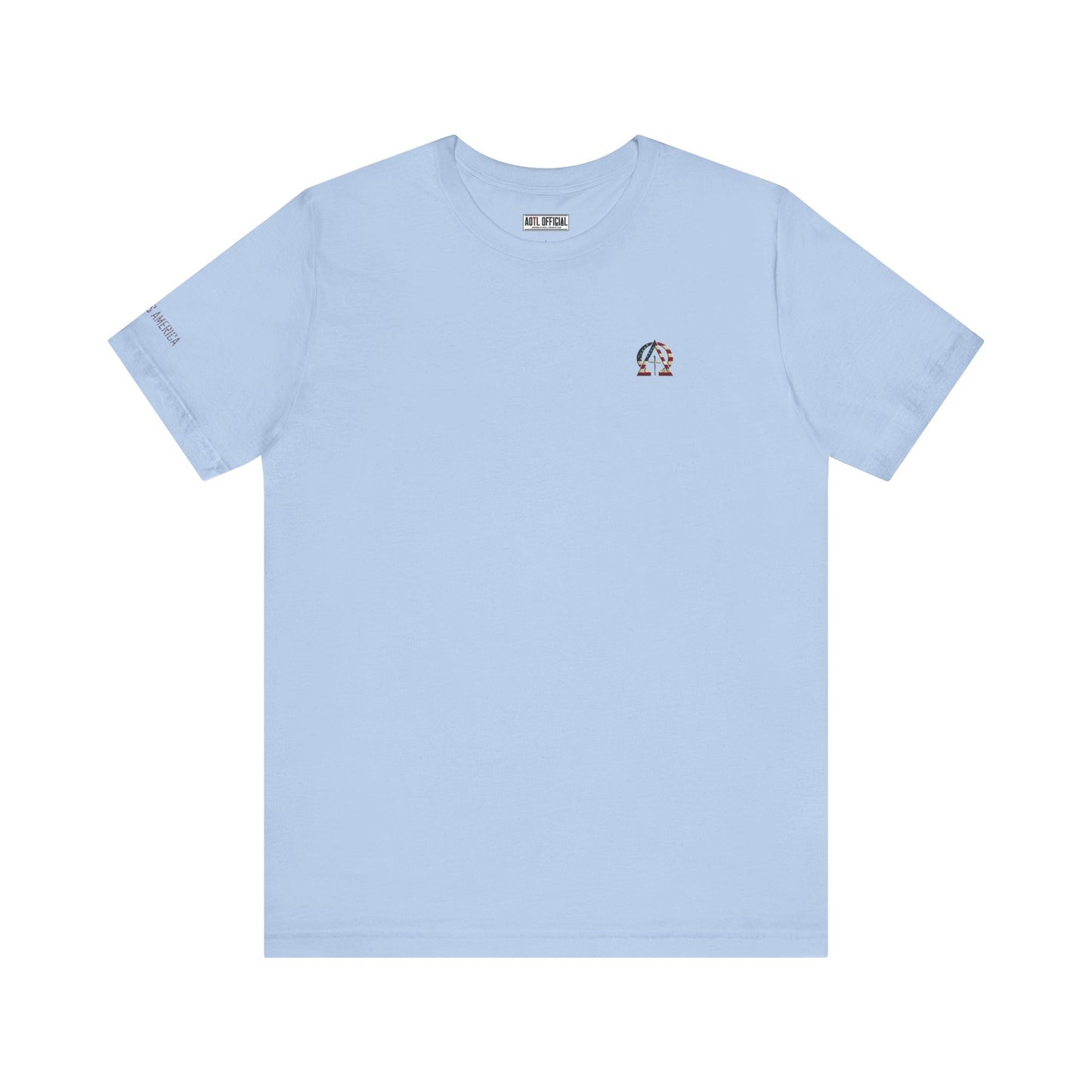Alpha & Omega USA Emblem Unisex  Patriotic Christian T-shirt