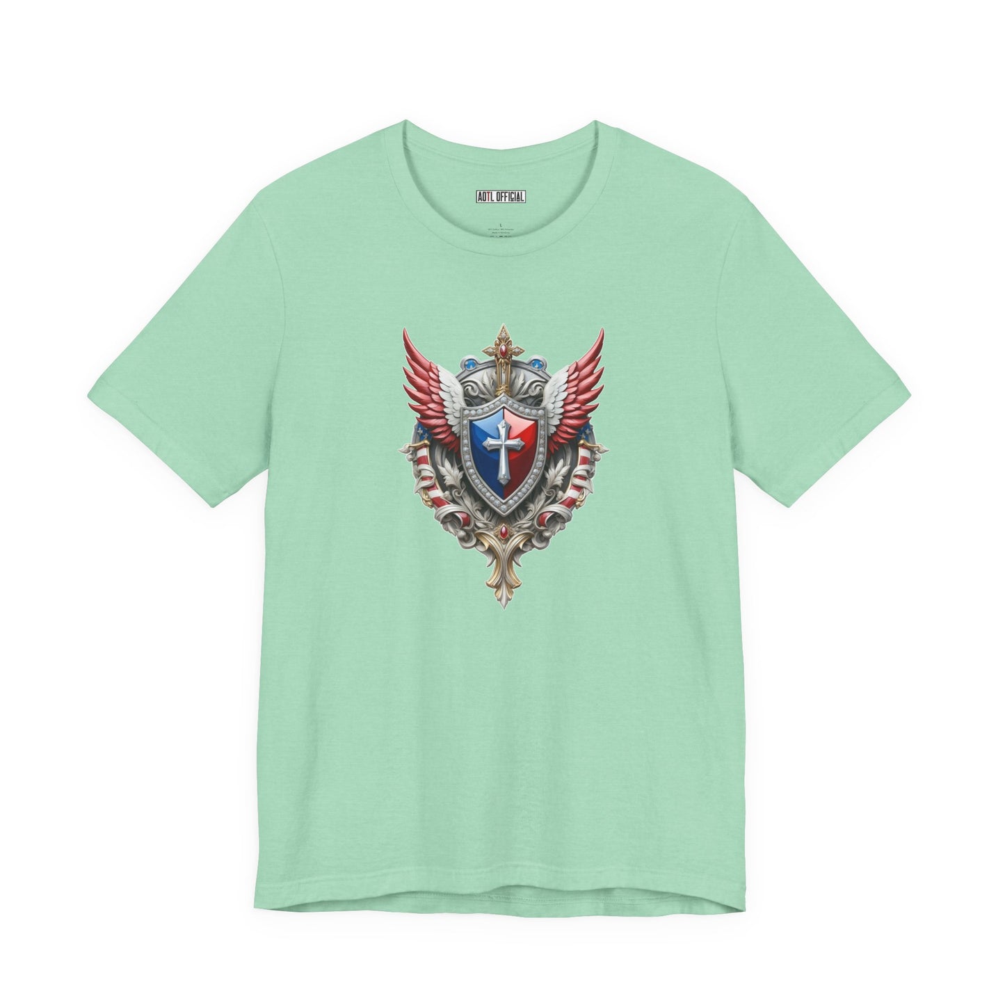 Celestial Heritage Christian Patriotic Unisex Short Sleeve Tee