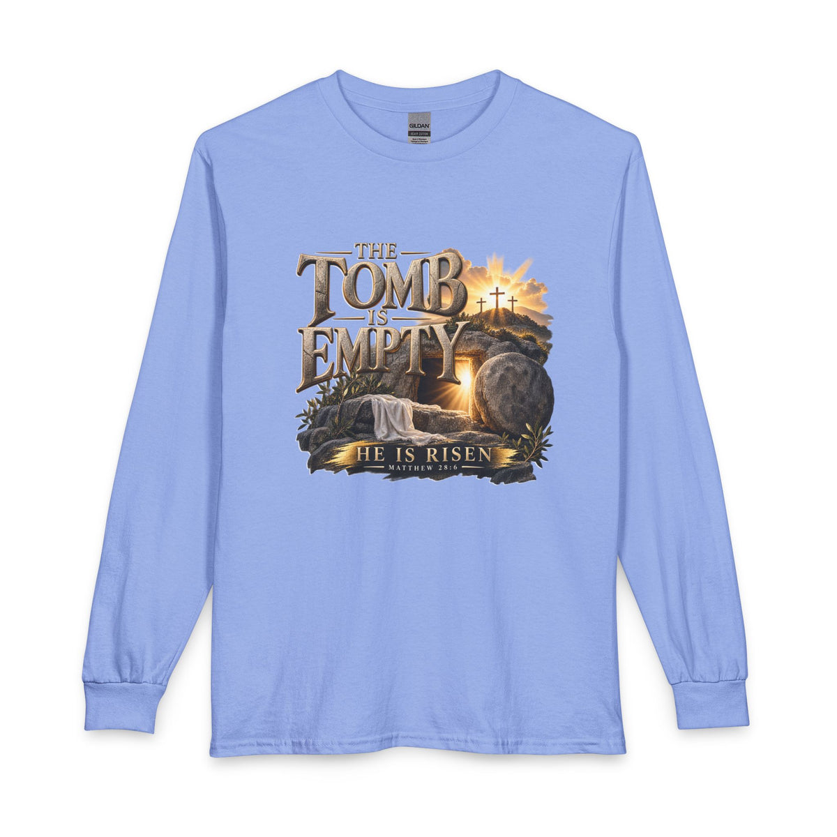 The Tomb Is Empty — Matthew 28:6 Christian Long Sleeve Shirt