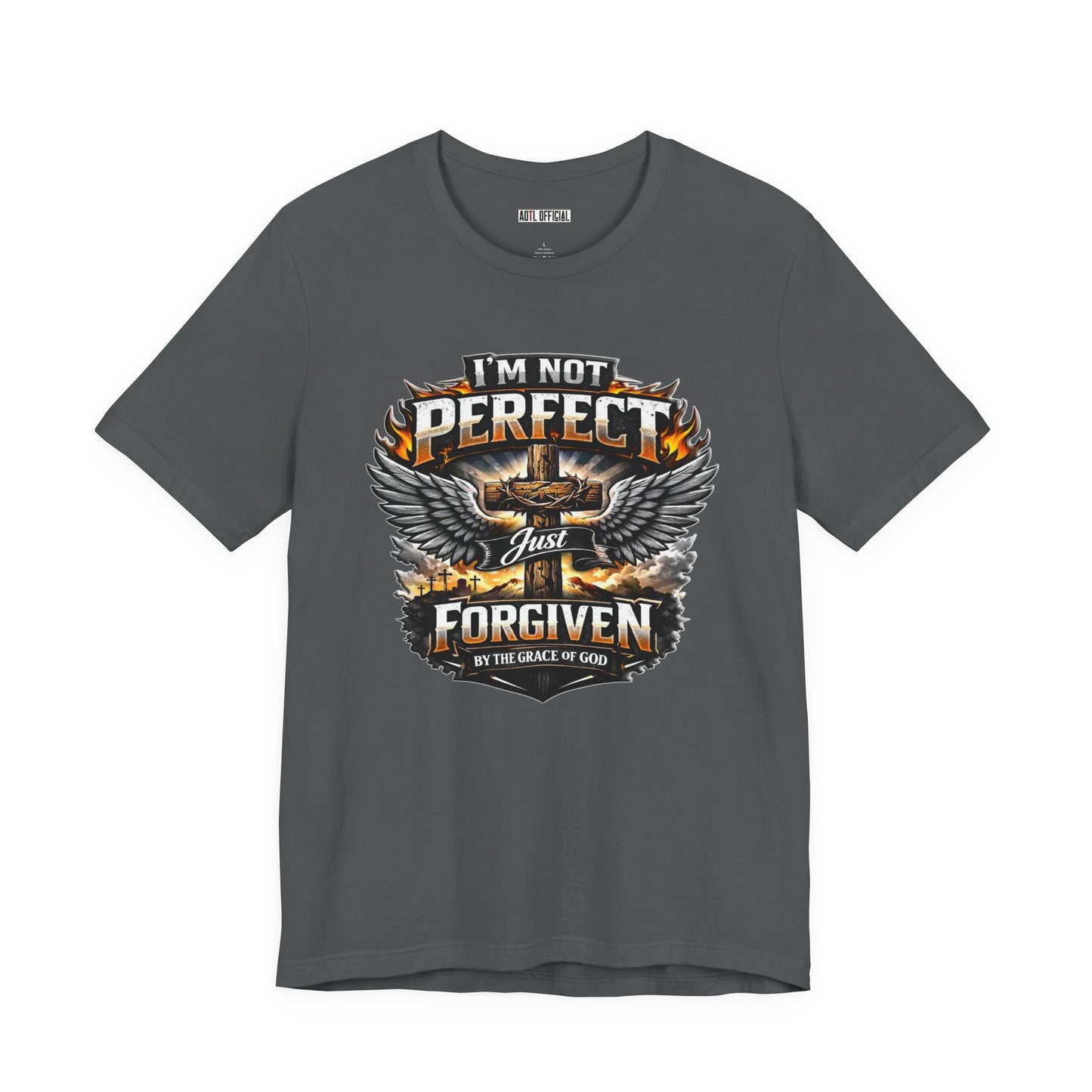 I'm Not Perfect, Just Forgiven  Unisex Short Sleeve Tee