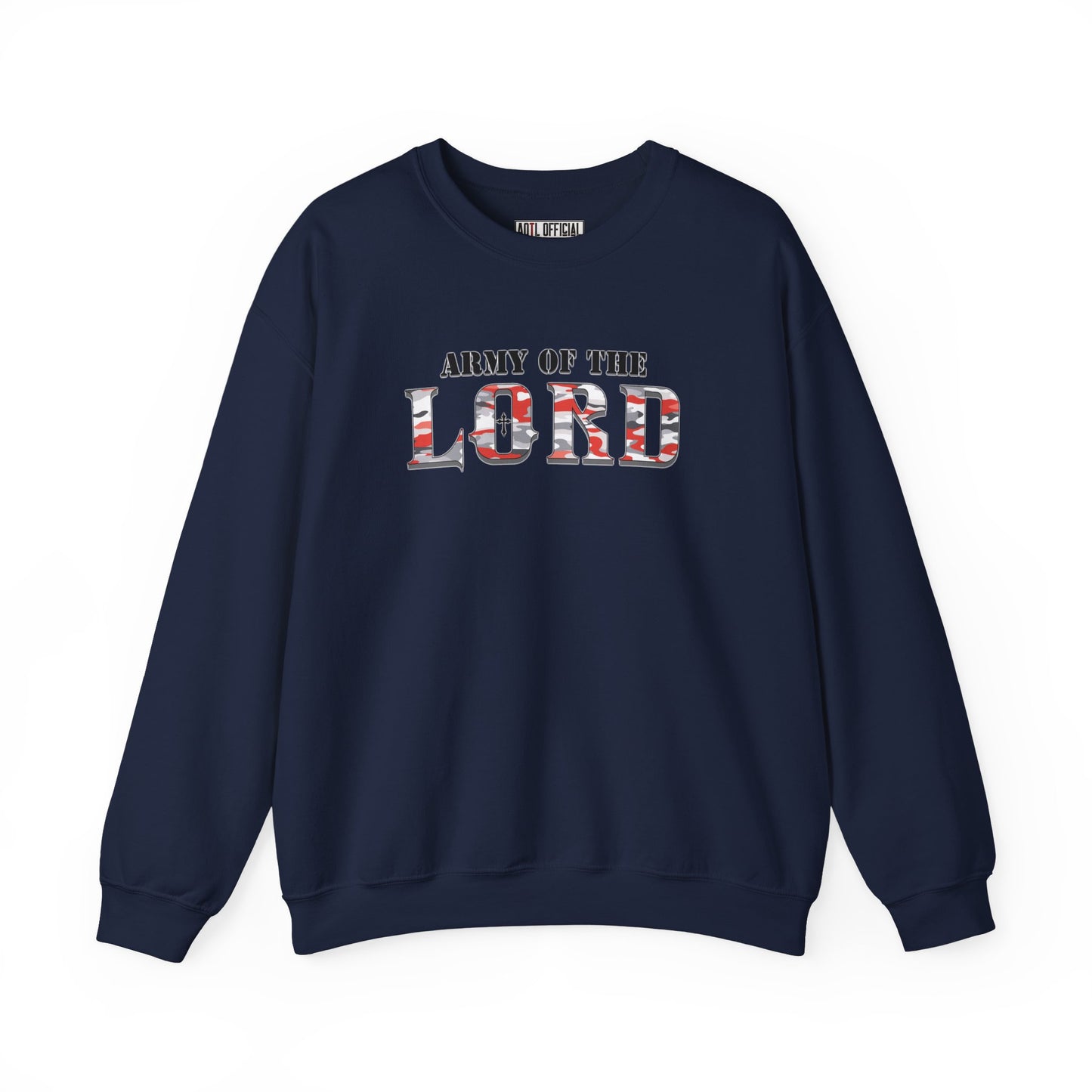 Red Camo Army of the Lord Unisex Heavy Blend™ Crewneck Sweatshirt