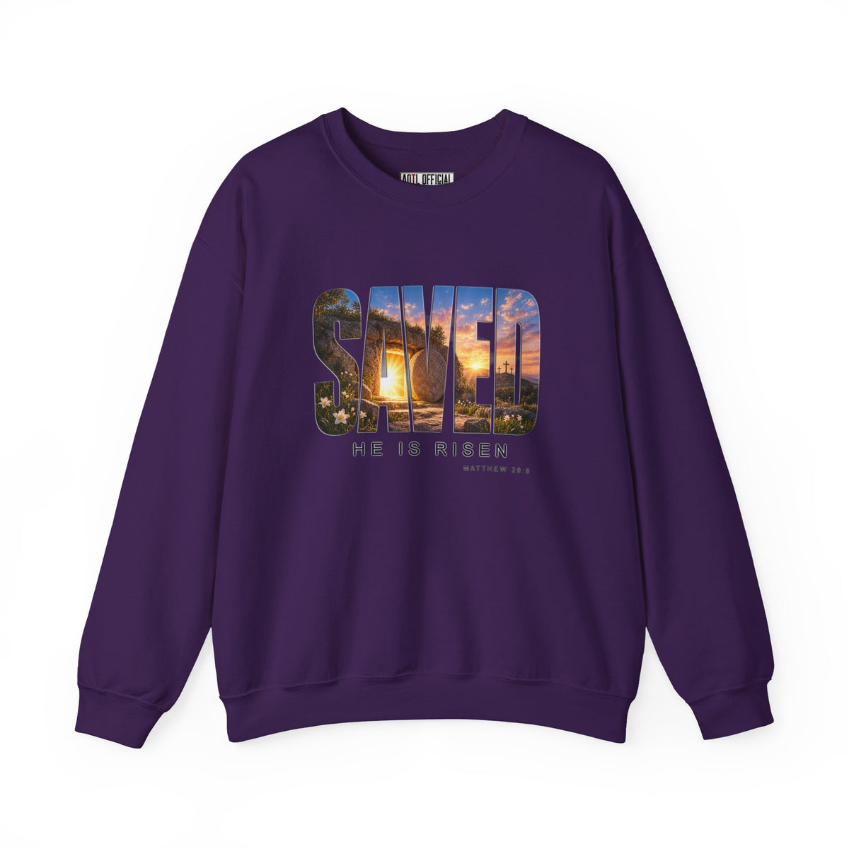 Saved-He Is Risen Christian Sweatshirt