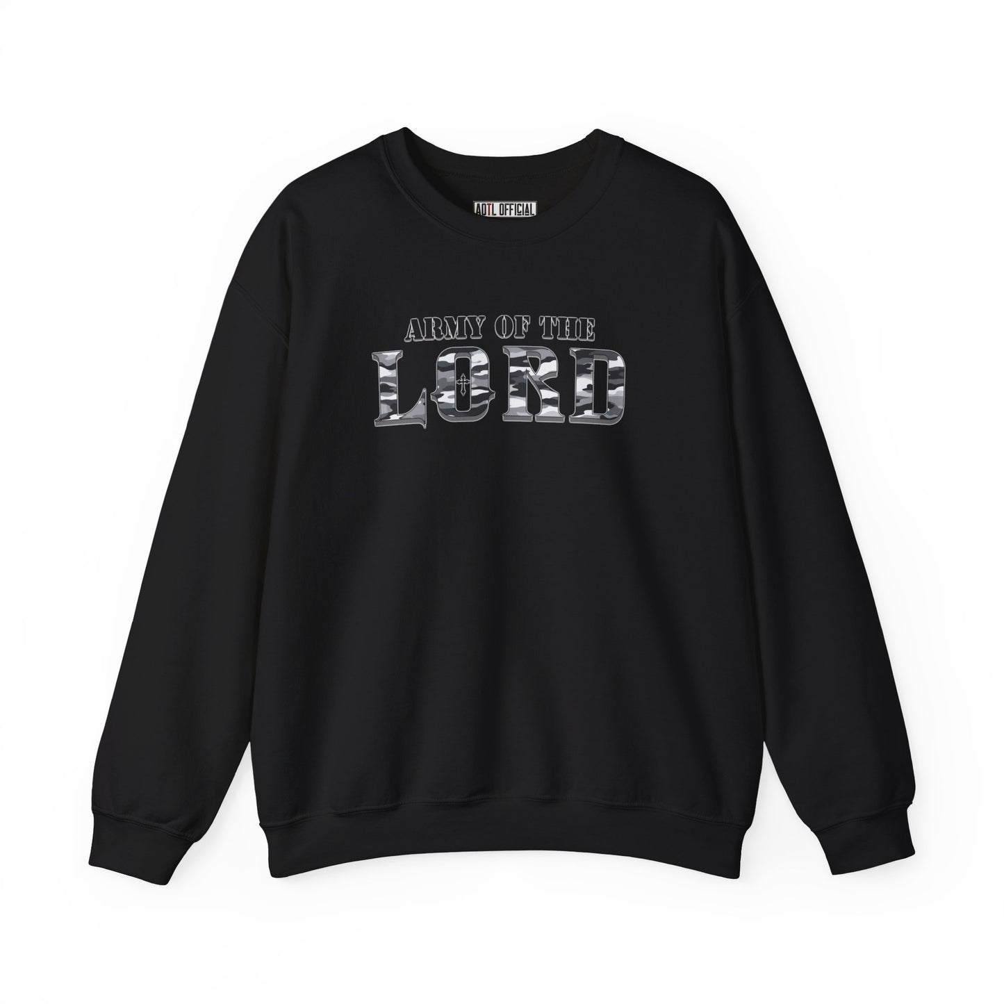 White Camo Army of the Lord Unisex Heavy Blend™ Crewneck Sweatshirt