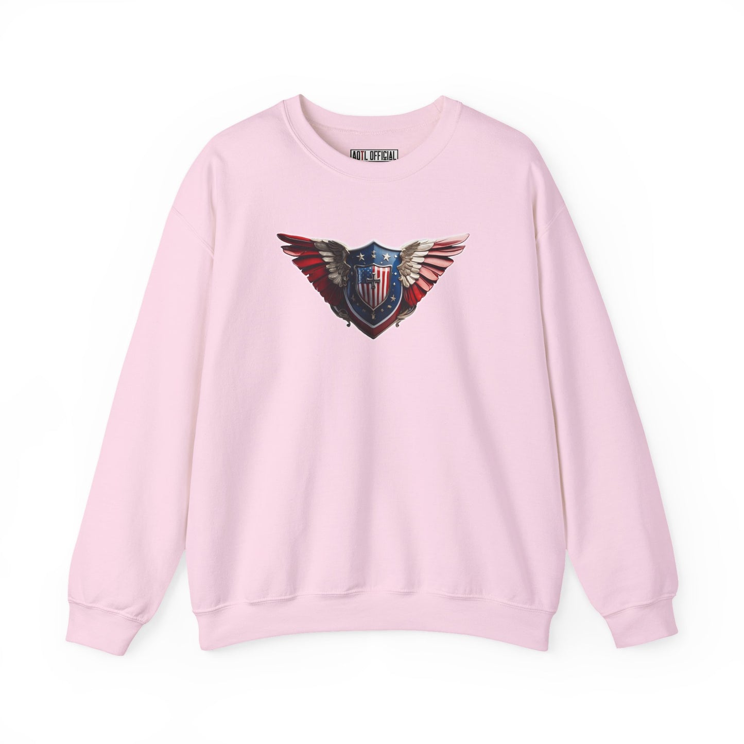 3D Winged Shield Unisex Heavy Blend™ Crewneck Sweatshirt