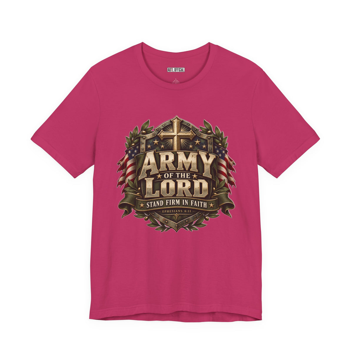 Army of the Lord — Stand Firm in Faith Christian T-shirt