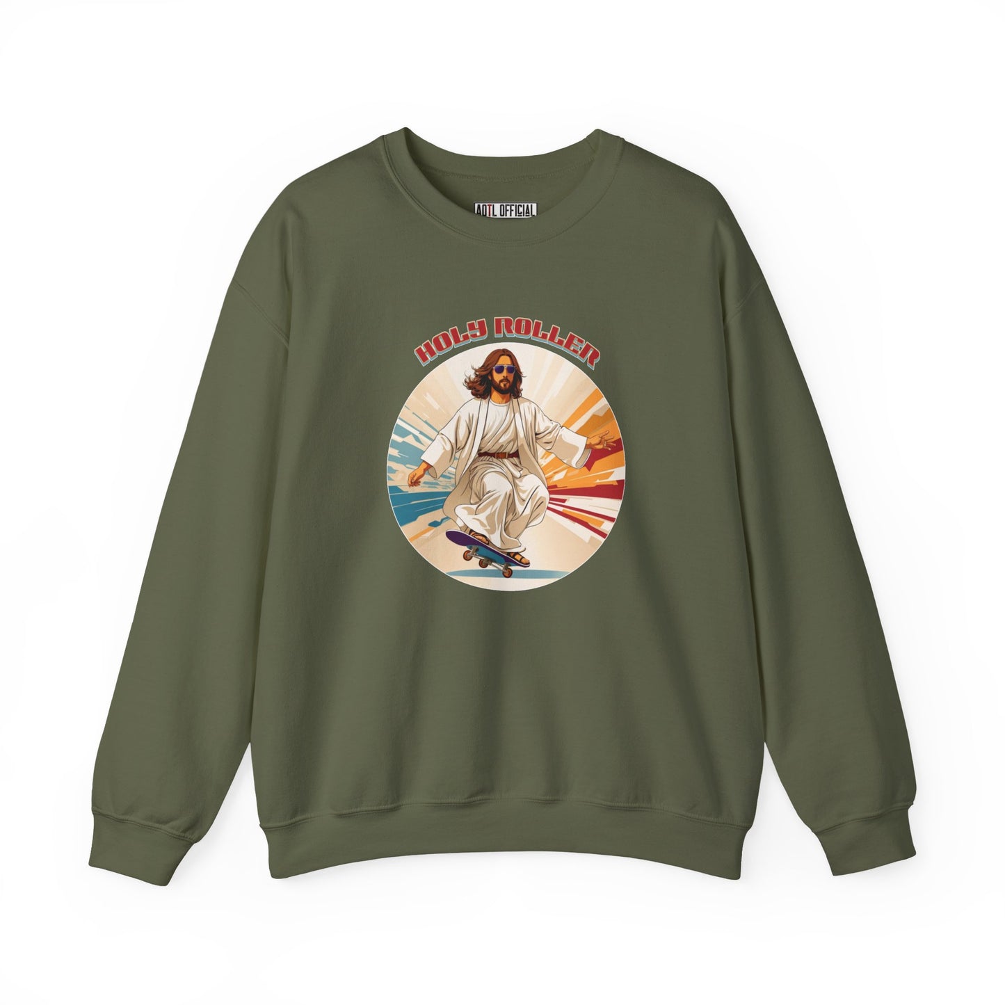 Holy Roller Jesus Unisex Heavy Blend™ Crewneck Sweatshirt