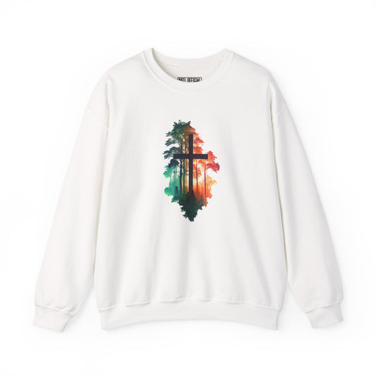 Cross in the Wilderness Unisex Heavy Blend™ Crewneck Sweatshirt