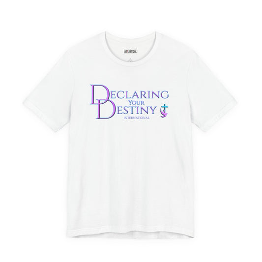 Declaring Your Destiny Lilac & Teal logo t-shirt