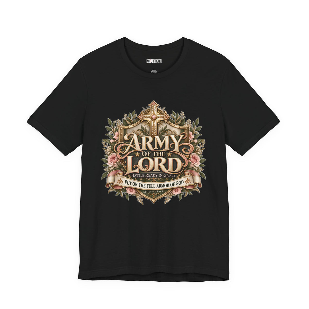 Army of the Lord — Battle Ready in Grace Christian T-shirt
