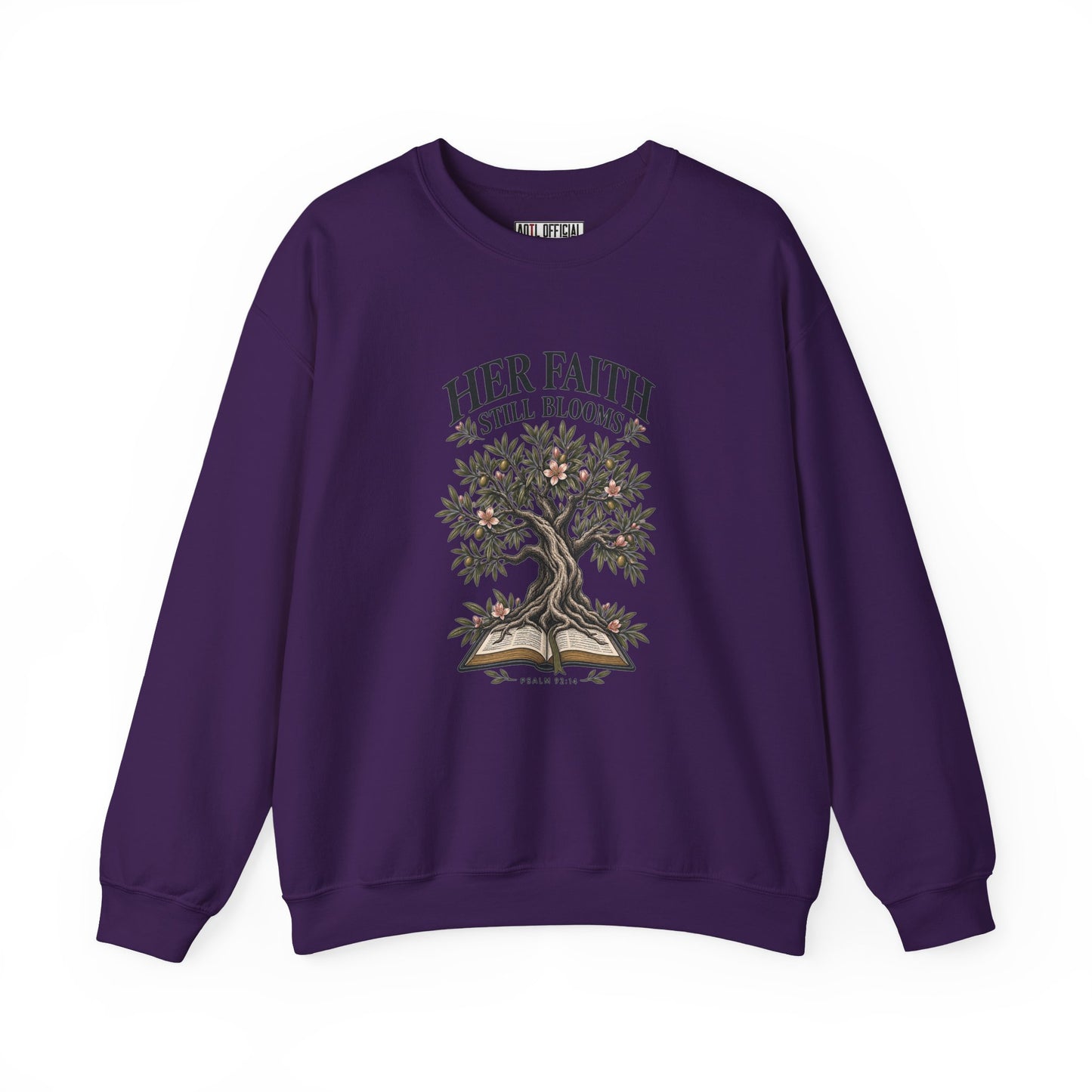 Her Faith Still Blooms Christian Sweatshirt