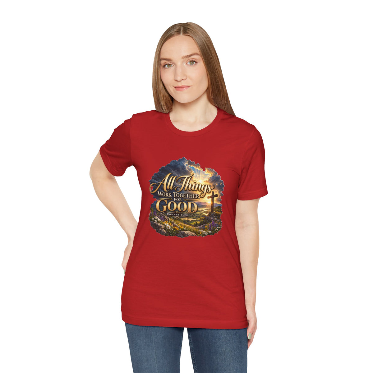 All Things Work Together for Good – Romans 8:28 Christian T-shirt