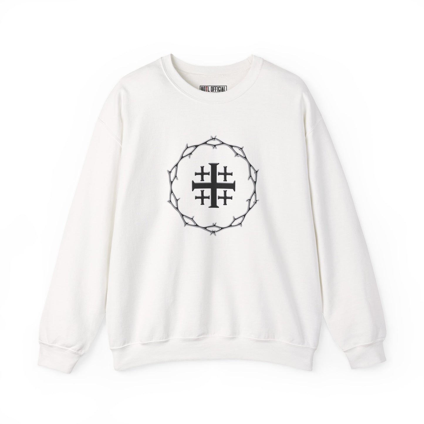 Circle of Thorns & Jerusalem Cross Unisex Heavy Blend™ Crewneck Sweatshirt