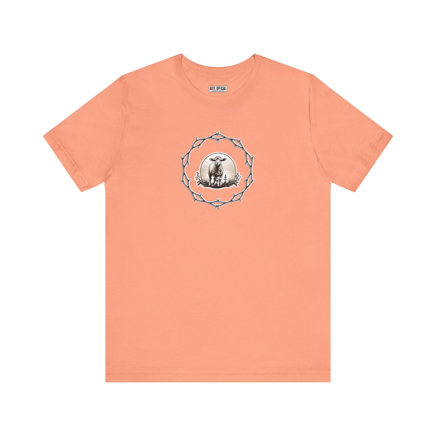 Circle of Thorns & Sacrificial Lamb Unisex  Short Sleeve Tee