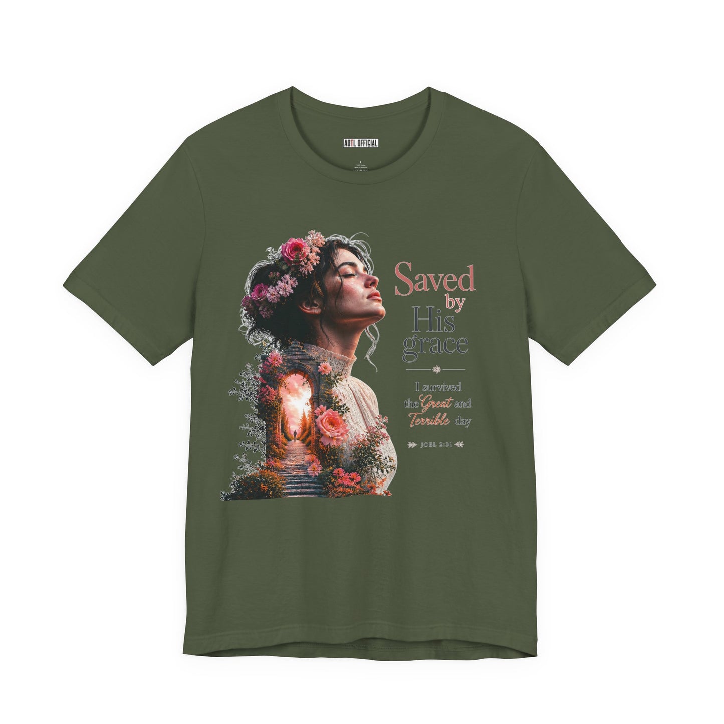 Pathway of Grace – I Survived the Great and Terrible Day (Joel 2:31) Unisex Short Sleeve Tee