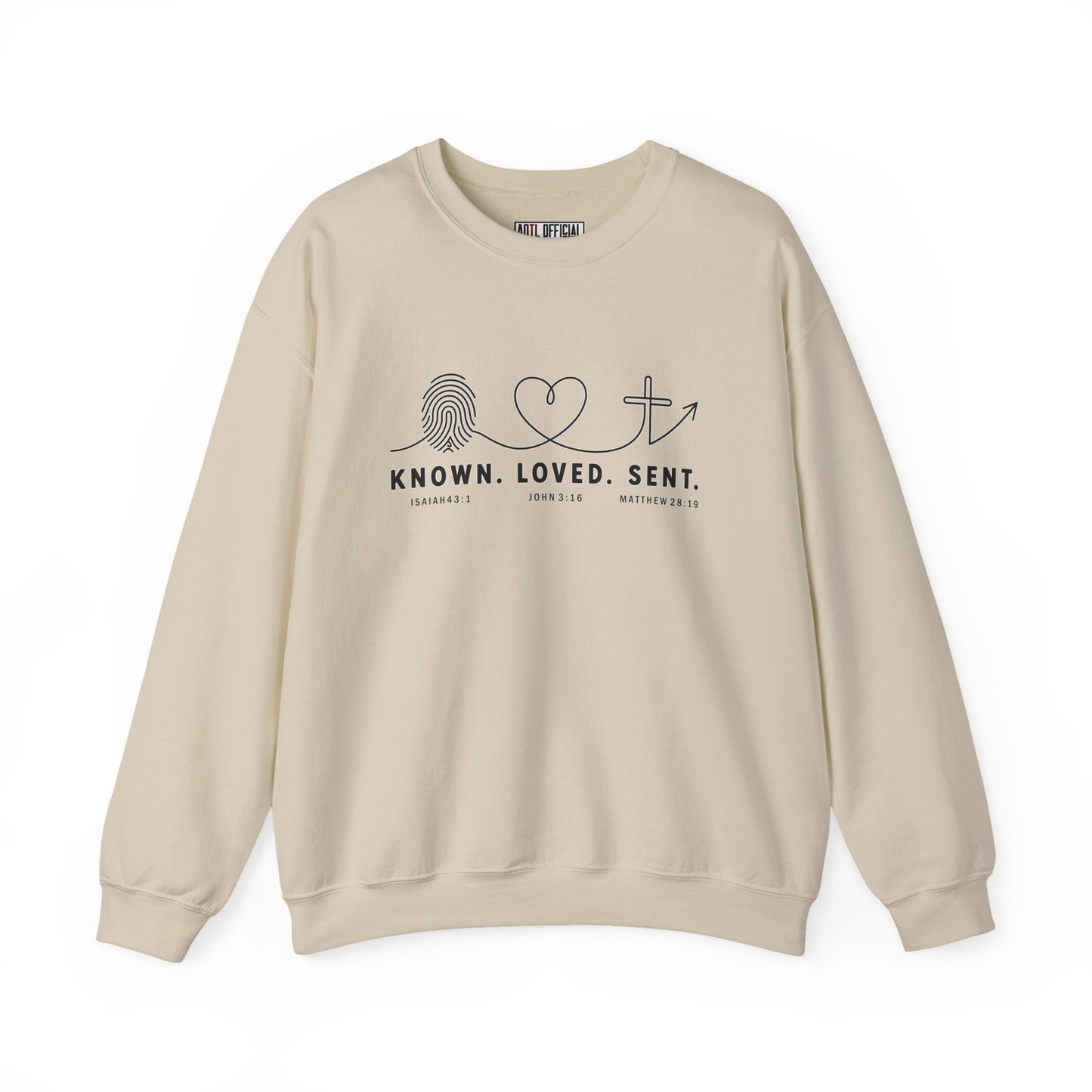 Known. Loved. Sent. Christian Sweatshirt
