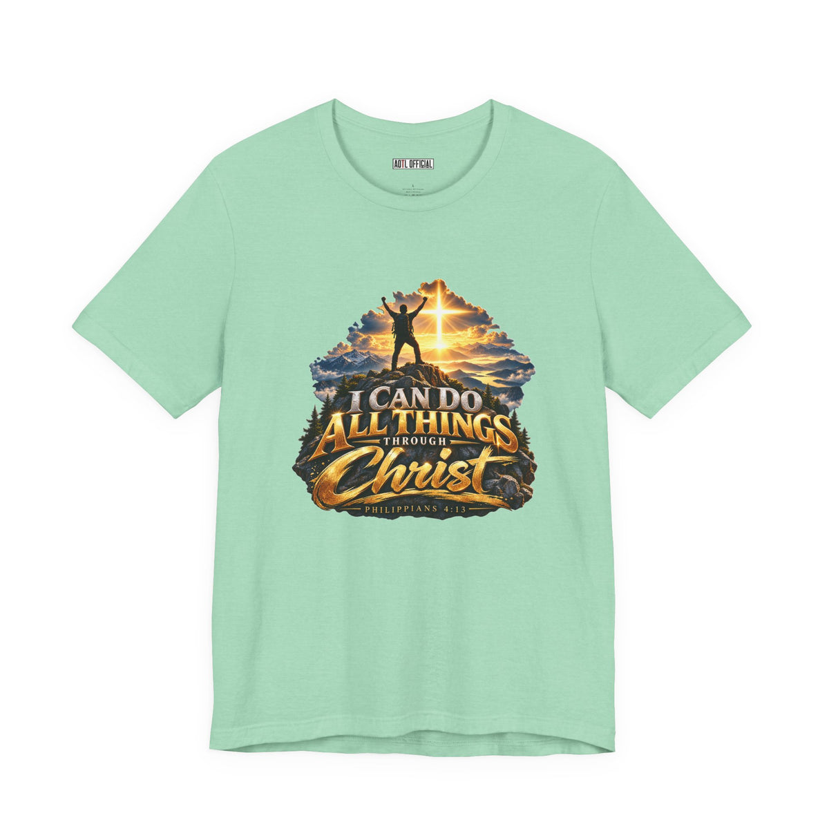 I Can Do All Things Through Christ – Philippians 4:13 Victory Design Christian T-shirt
