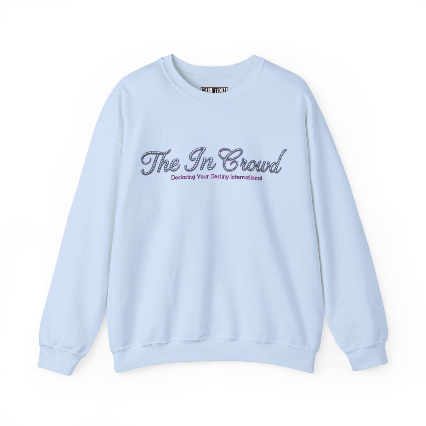 The In Crowd Gemstone print in Lilac & Teal Unisex Heavy Blend™ Crewneck Sweatshirt