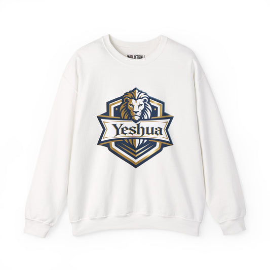 Yeshua Strength Crest  Unisex Heavy Blend™ Crewneck Sweatshirt