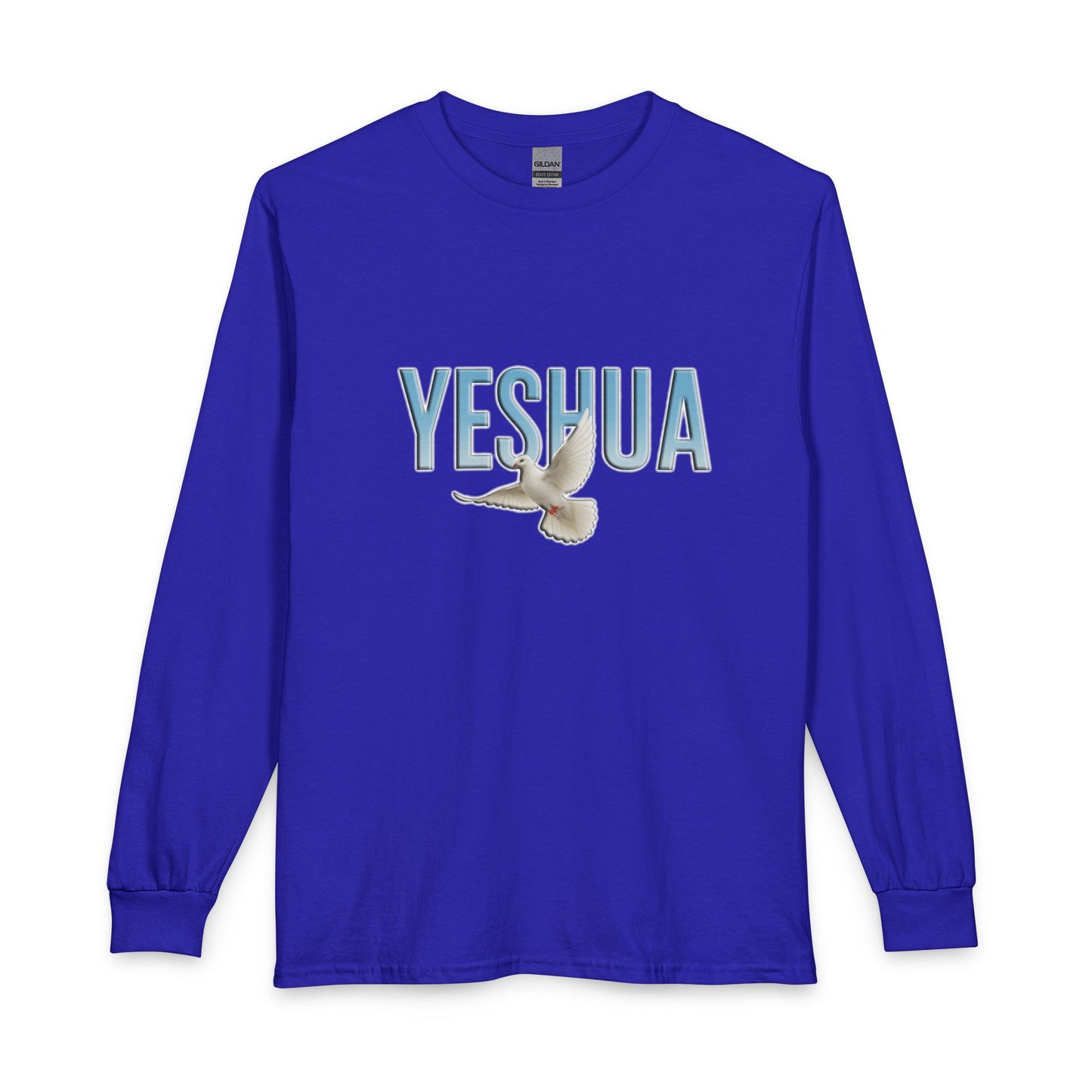 Yeshua With Holy Spirit Dove Christian Long Sleeve Shirt