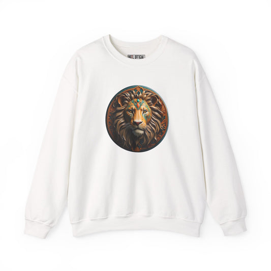 Majestic Redeemer Lion of Judah  Unisex Heavy Blend™ Crewneck Sweatshirt