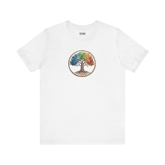 Colorful Tree Of Life Unisex Short Sleeve Tee