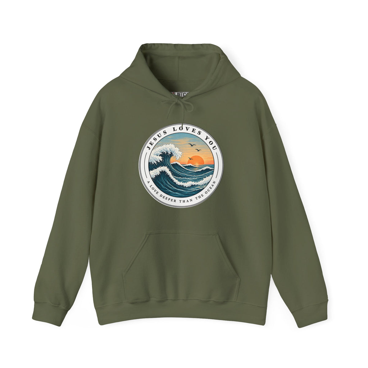 Jesus Loves You — A Love Deeper Than the Ocean Christian Hoodie