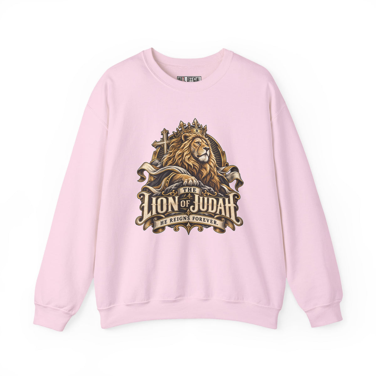 Lion of Judah —He Reigns Forever Christian Sweatshirt