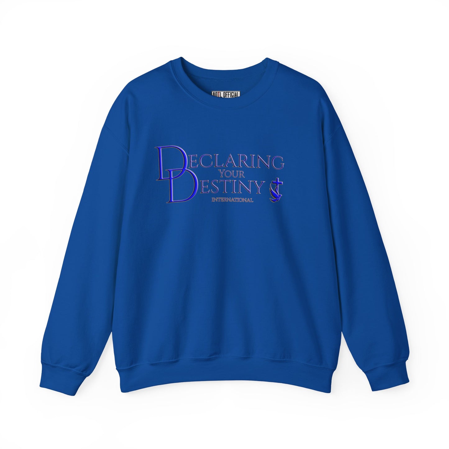 Declaring Your Destiny Blue & Gold Logo Unisex Heavy Blend™ Crewneck Sweatshirt