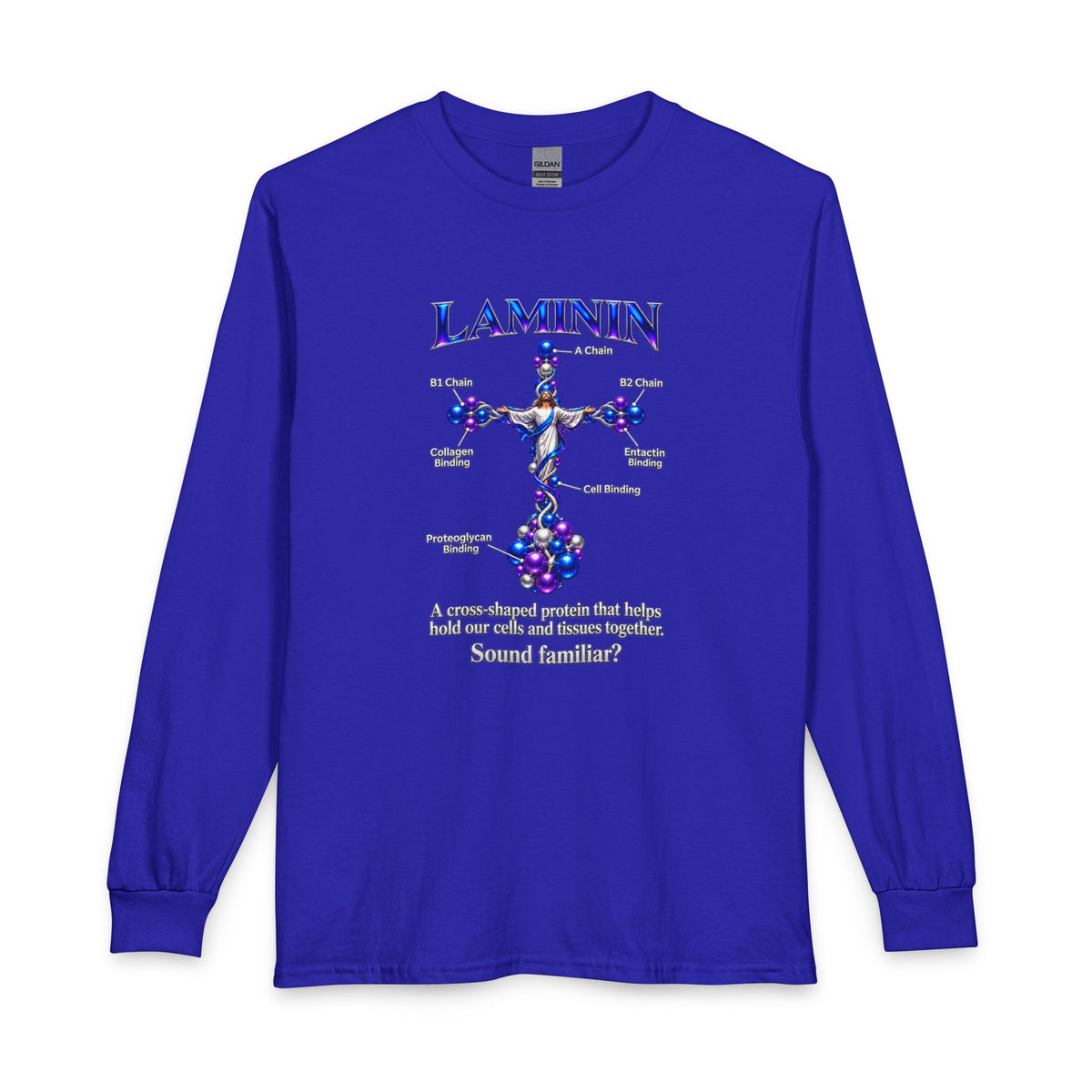 LAMININ Cross Design –  Christian Long Sleeve Shirt
