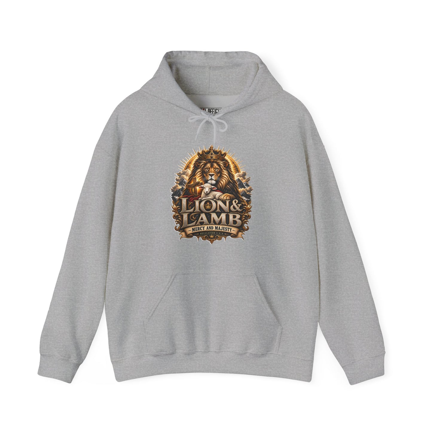 Lion & Lamb – Mercy and Majesty Christian Hoodie