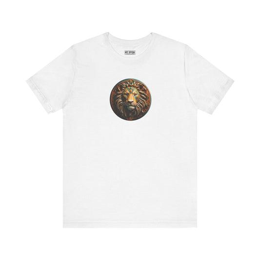 Majestic Redeemer  Lion of Judah Christian Unisex Short Sleeve Tee