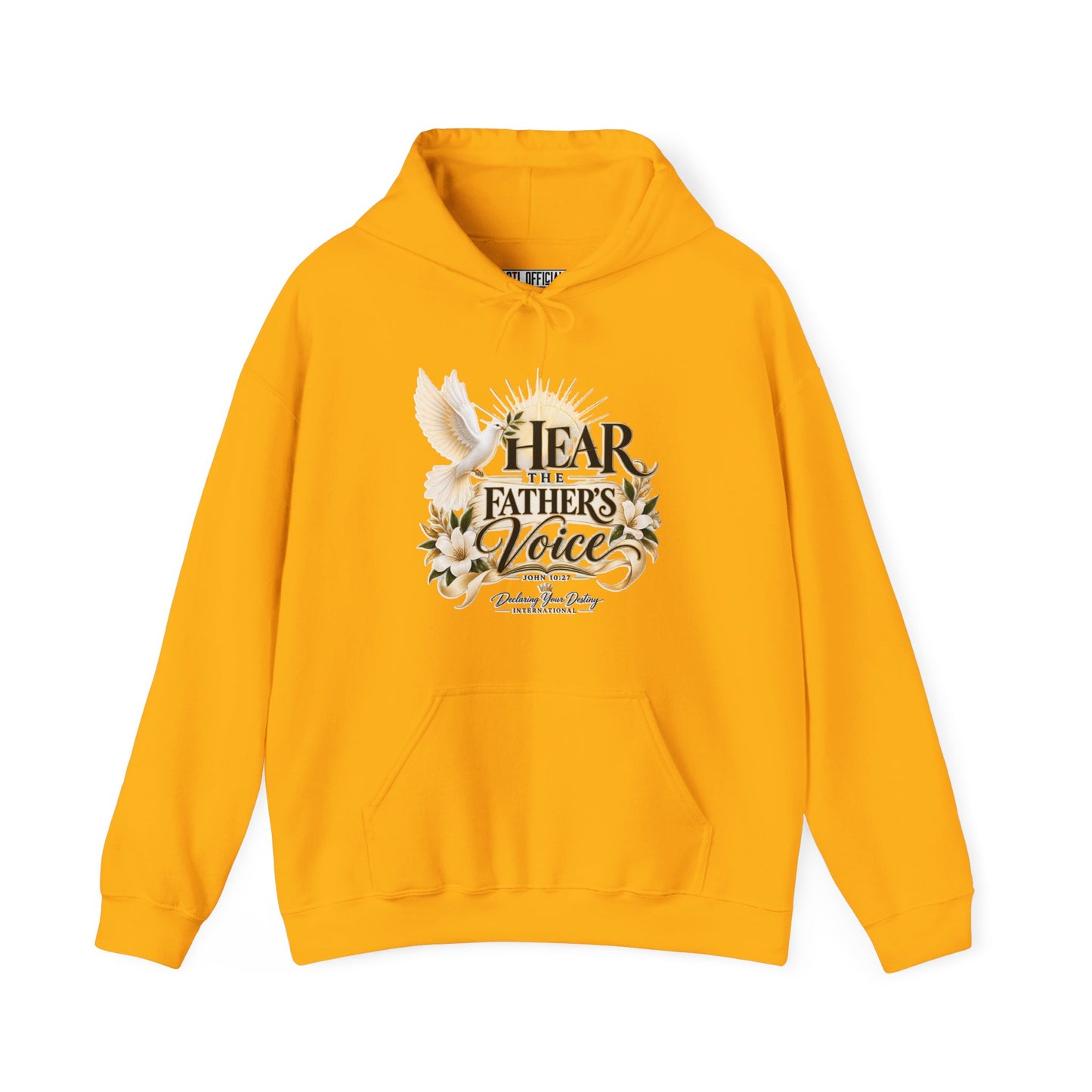 Hear the Father’s Voice Declaring Your Destiny Christian Hoodie