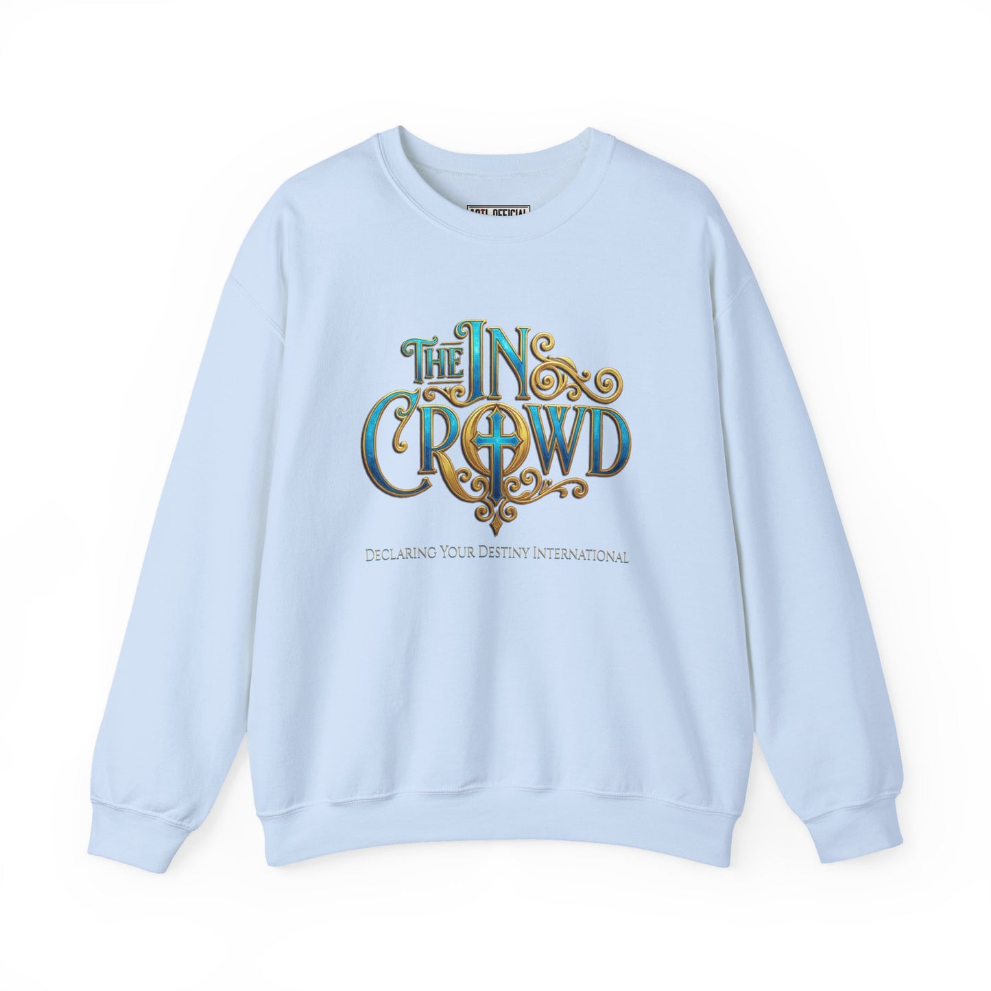 Ornate The In Crowd Blue & Gold Unisex Heavy Blend™ Crewneck Sweatshirt
