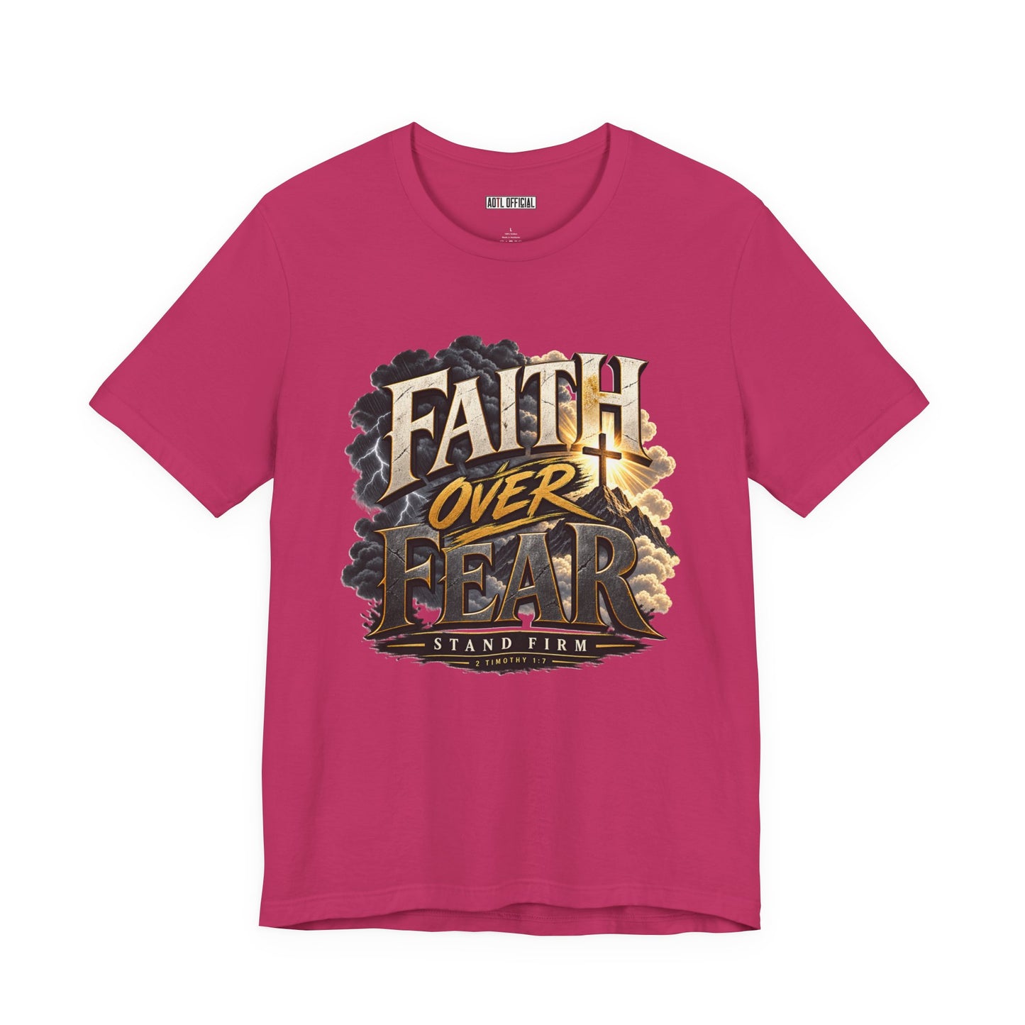 Faith Over Fear – Stand Firm Christian T-shirt
