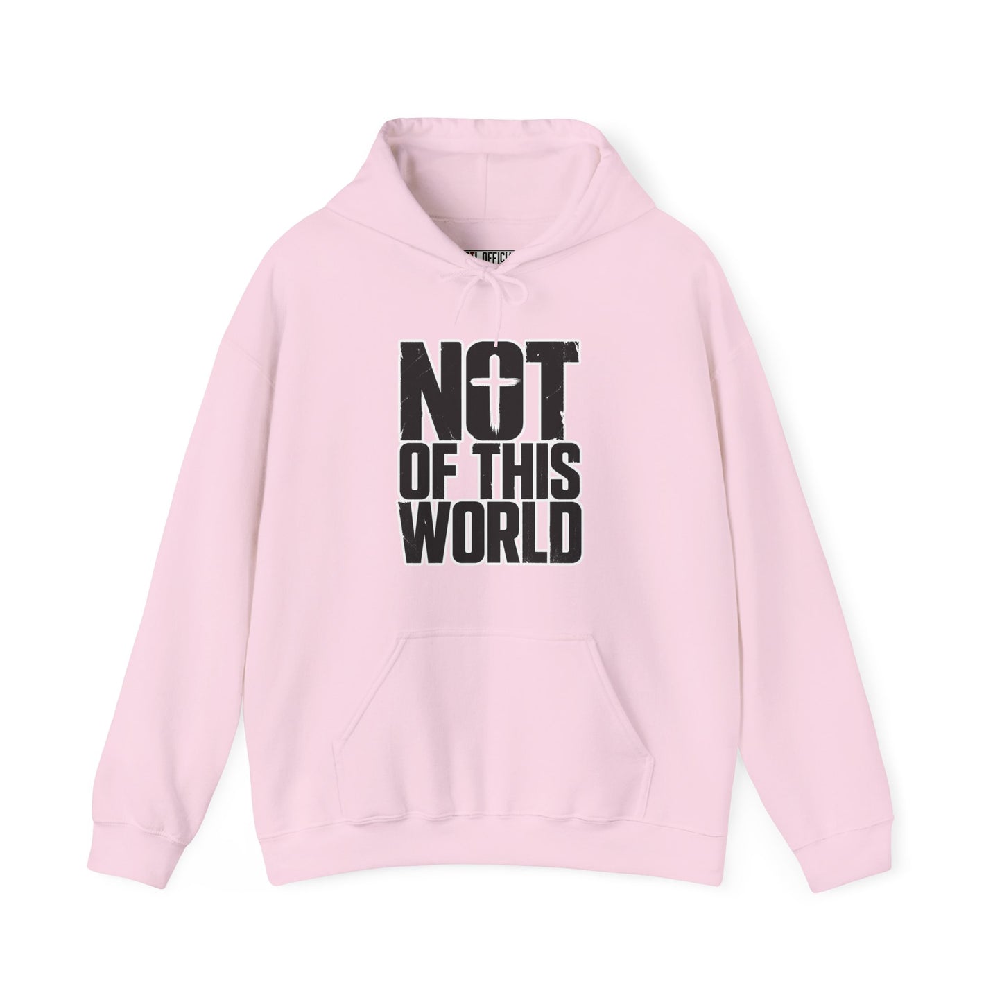 Not Of This World Black Text Christian Hoodie