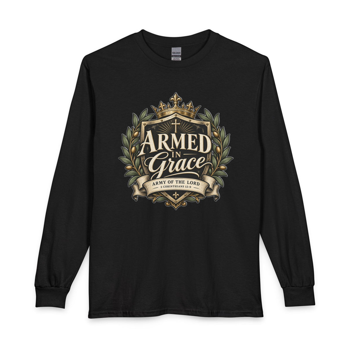 Army of the Lord — Armed in Grace Christian Long Sleeve Shirt