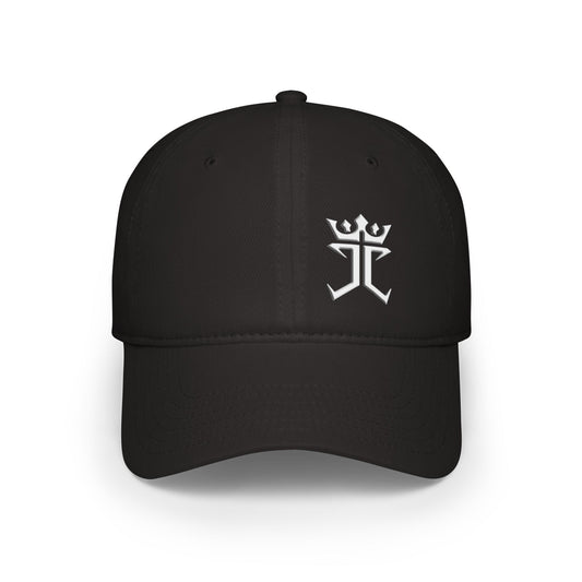 Jesus Christ Is King  White Logo Christian Baseball Cap