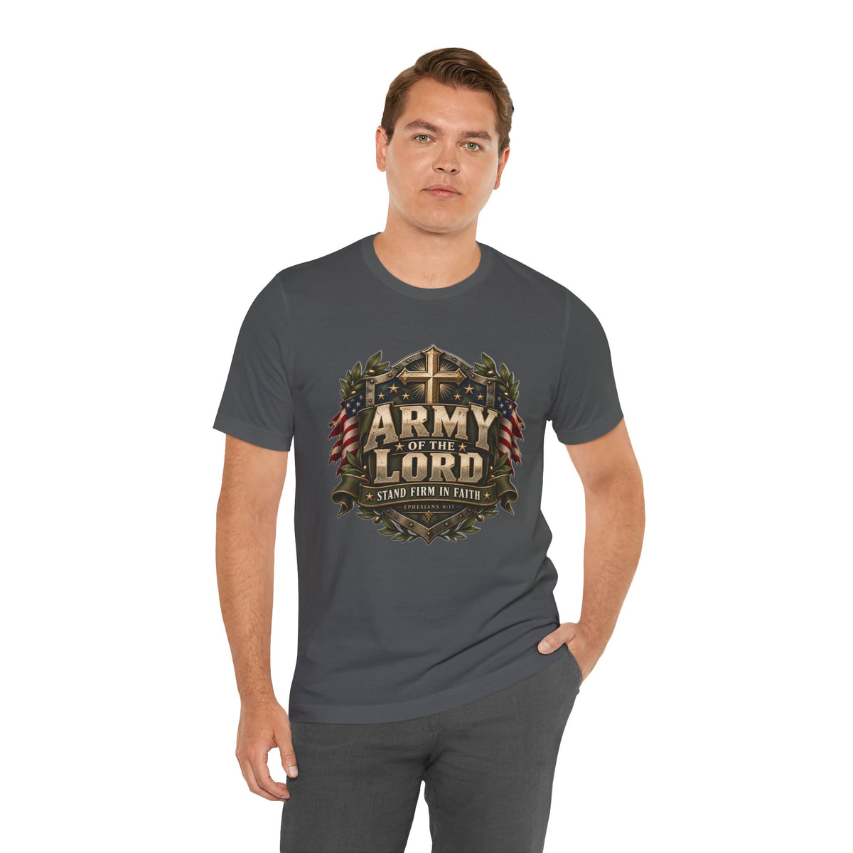 Army of the Lord — Stand Firm in Faith Christian T-shirt