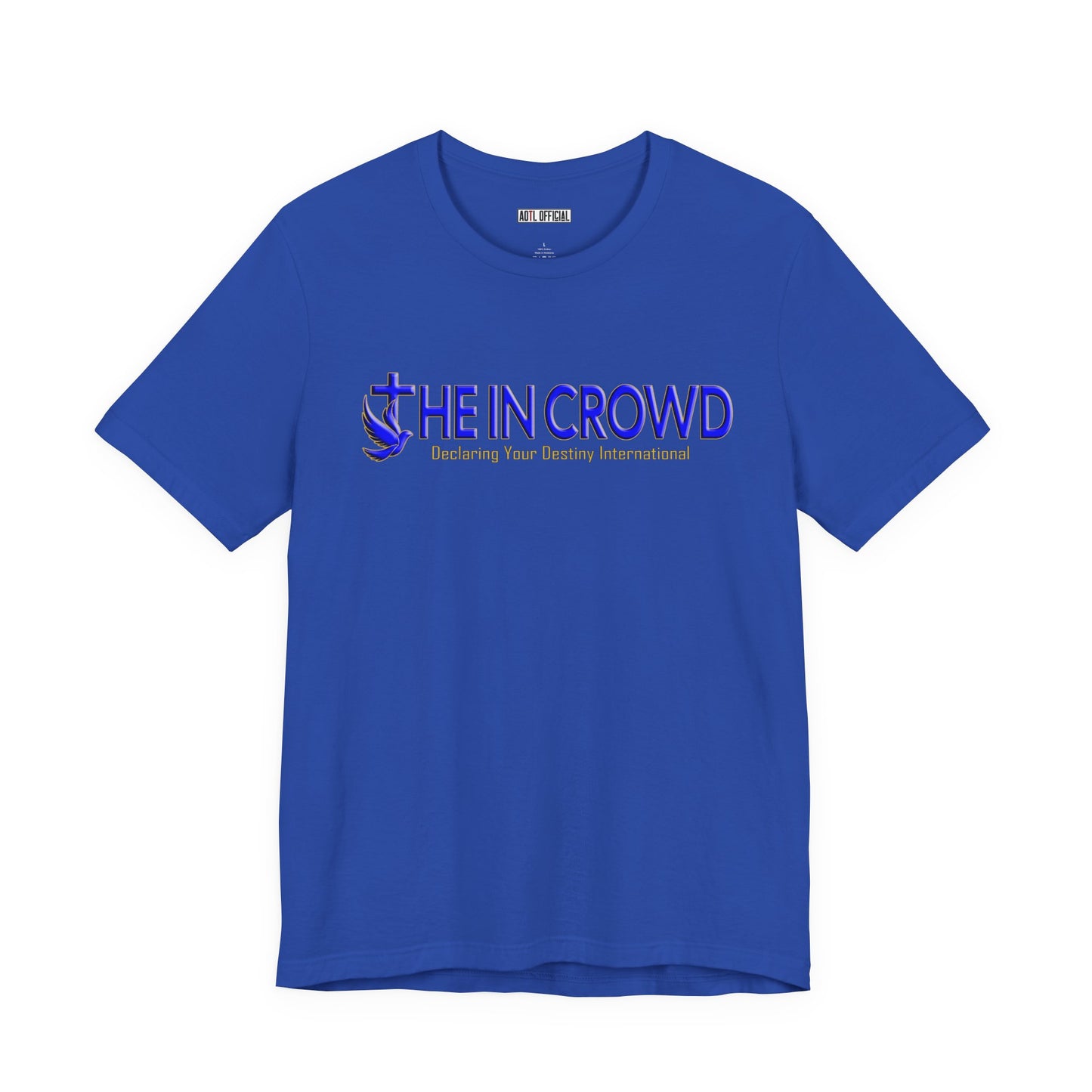 The In Crowd Blue & Gold logo t-shirt
